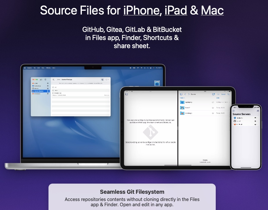 Source Files — GitHub, GitLab & BitBucket Browser for iPhone, iPad & Mac